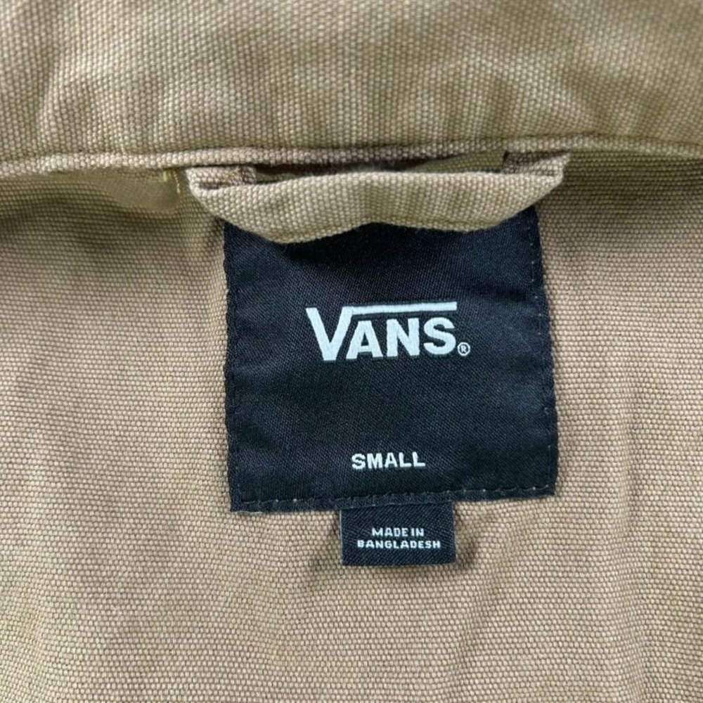 Vans Lizzie‎ Armanto Dirt Canvas Utility Jacket Tan Women Small Floral Inside - Picture 8 of 15